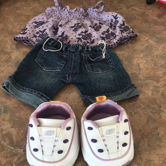 Build a Bear vintage matching set with light up Skechers sneakers - Picture 9 of 11